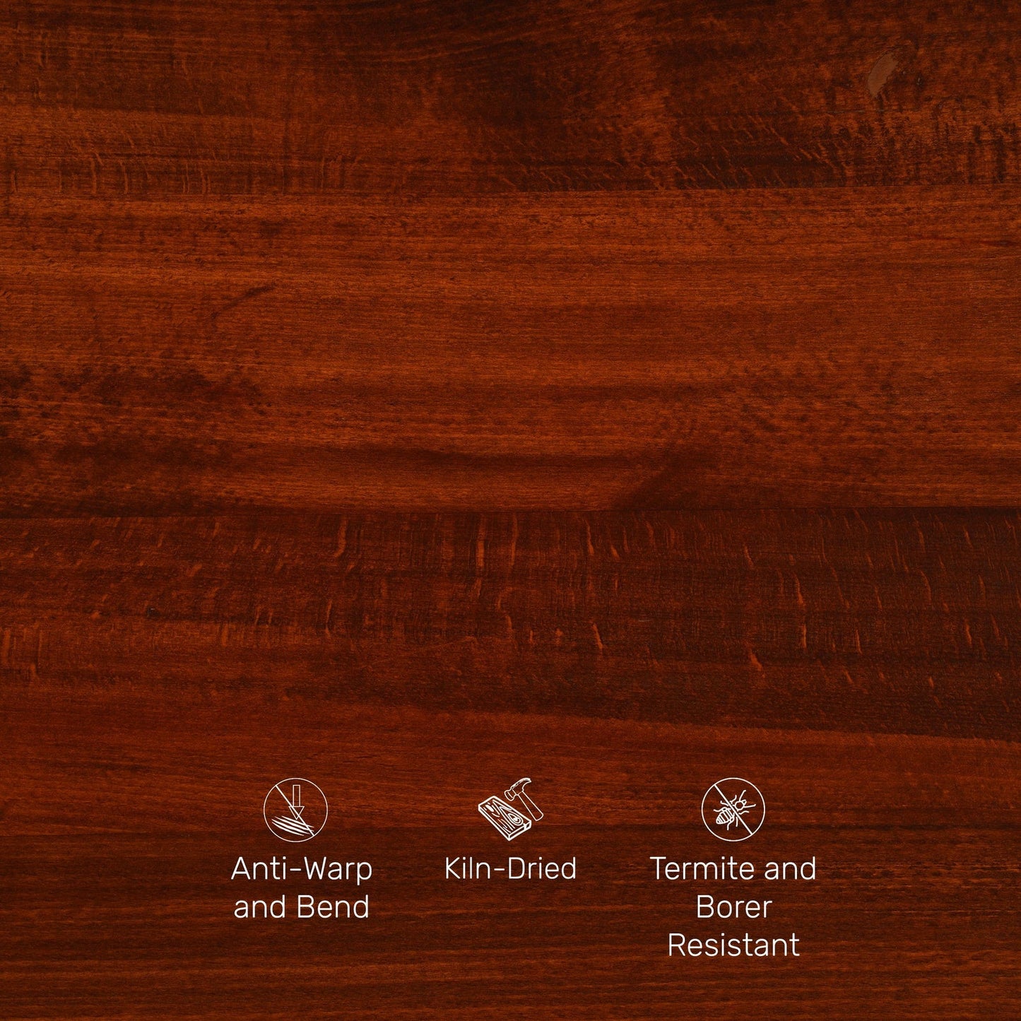 Solid Wood King Size Bed in Dark Oak Finish