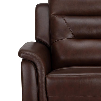 Leather 3 Seater Power Recliner with 2 USB Ports
