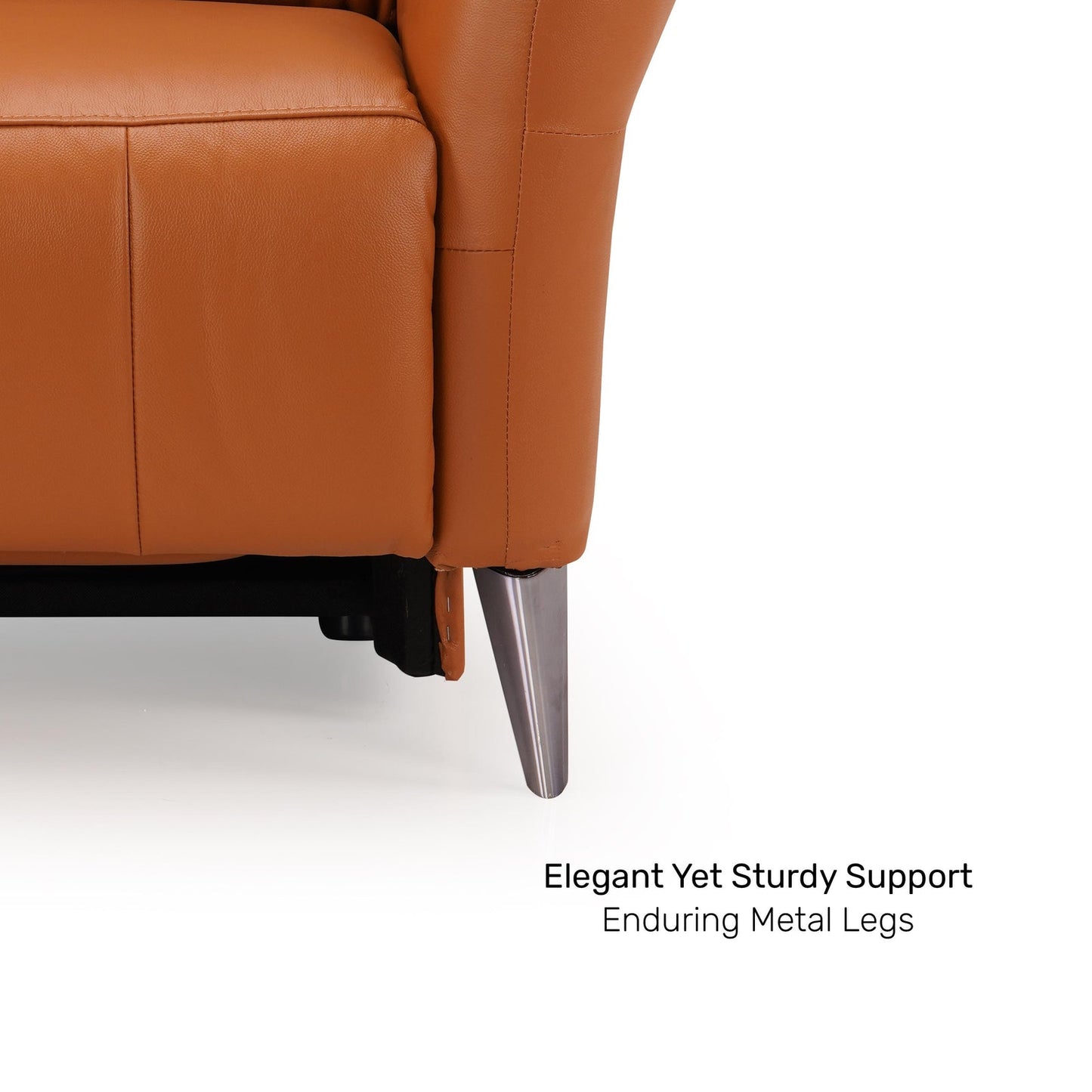 Leather 1 Seater Power Recliner with Charging Ports