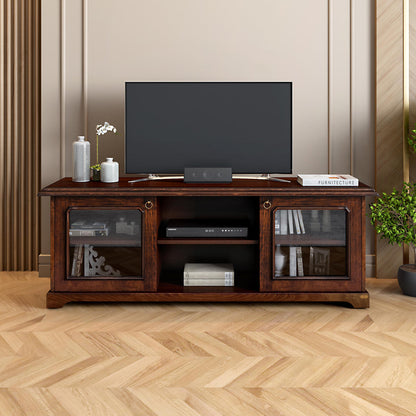 Veneer TV Unit in Dark Oak Finish