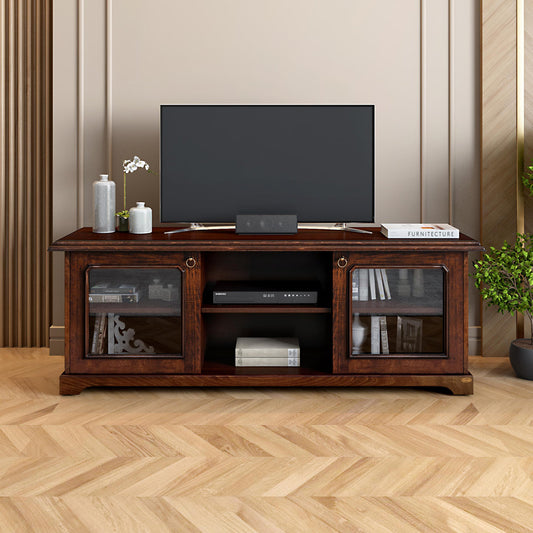 Veneer TV Unit in Dark Oak Finish