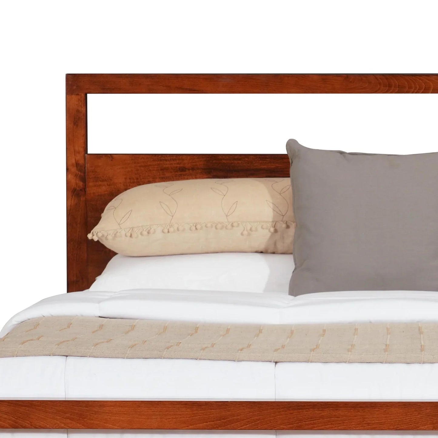 Solid Wood King Size Bed with Box Storage