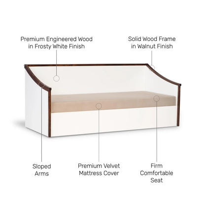 Diwan with Mattress and Box Storage
