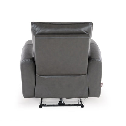 Leather 1 Seater Power Recliner with Charging Ports