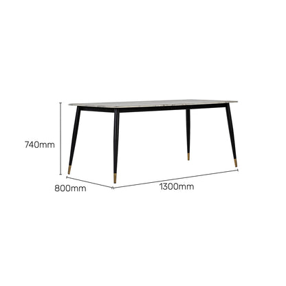 4 Seater Dining Set with Marble Finished Top