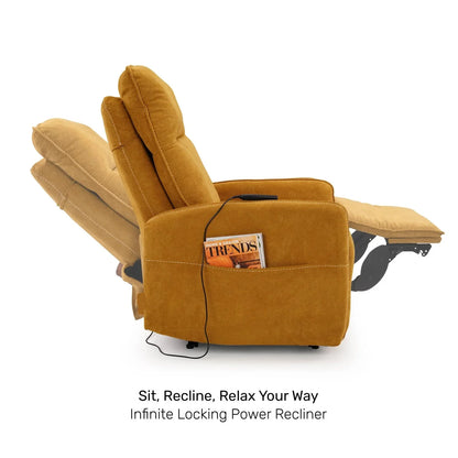 Tweed 1 Seater Power Recliner with Massager