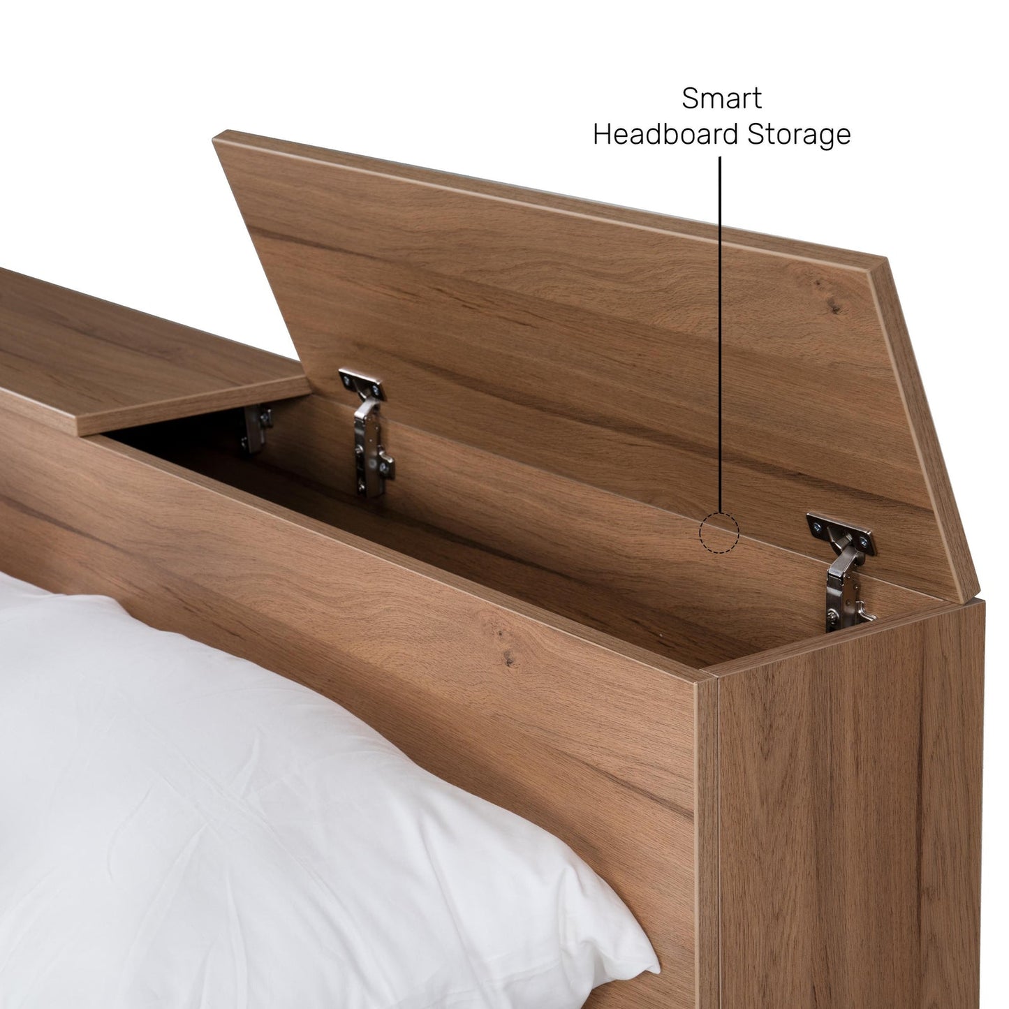 King Size Bed with Storage & Headboard Extensions