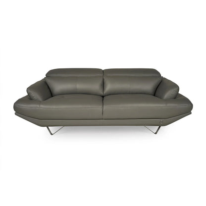 Leatherette 3 Seater Sofa with Adjustable Headrest