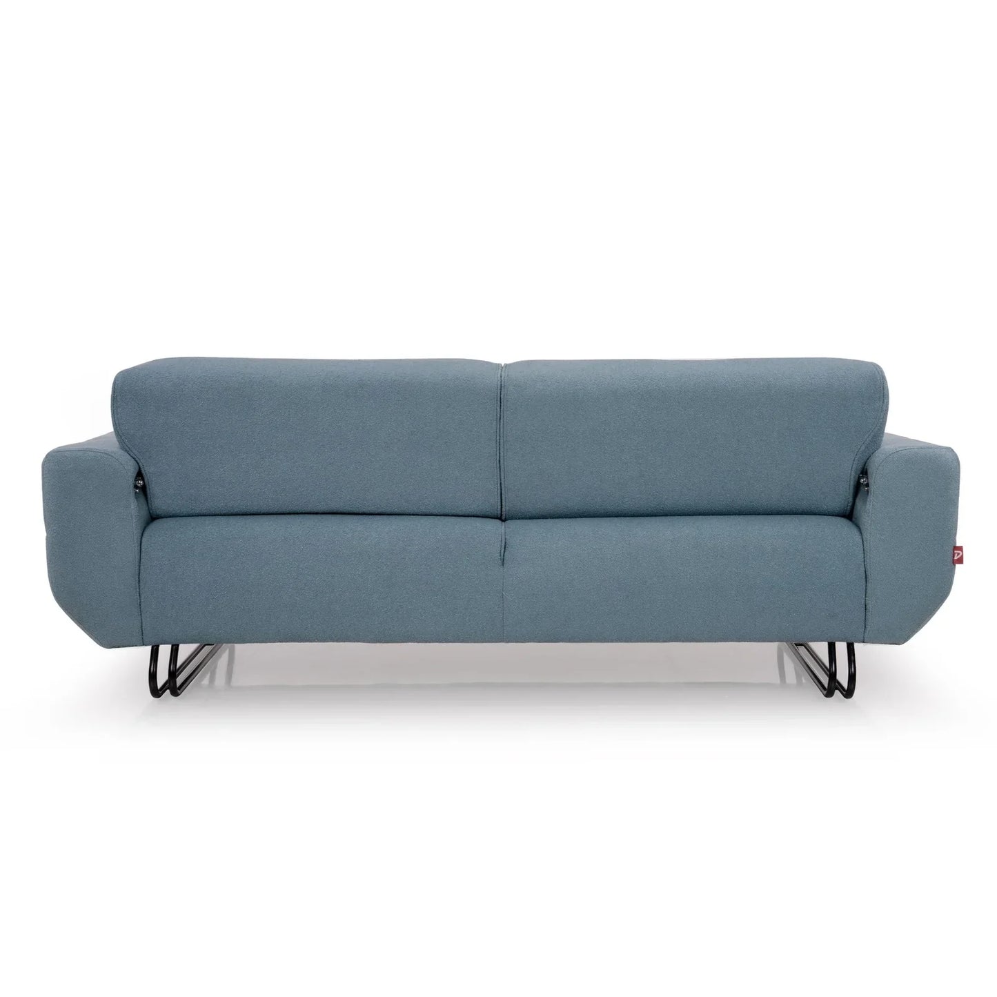 Boucle 3 Seater Sofa with Flip-Down Backrest