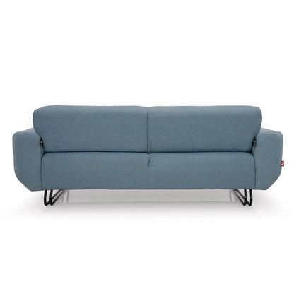 Boucle 3 Seater Sofa with Flip-Down Backrest