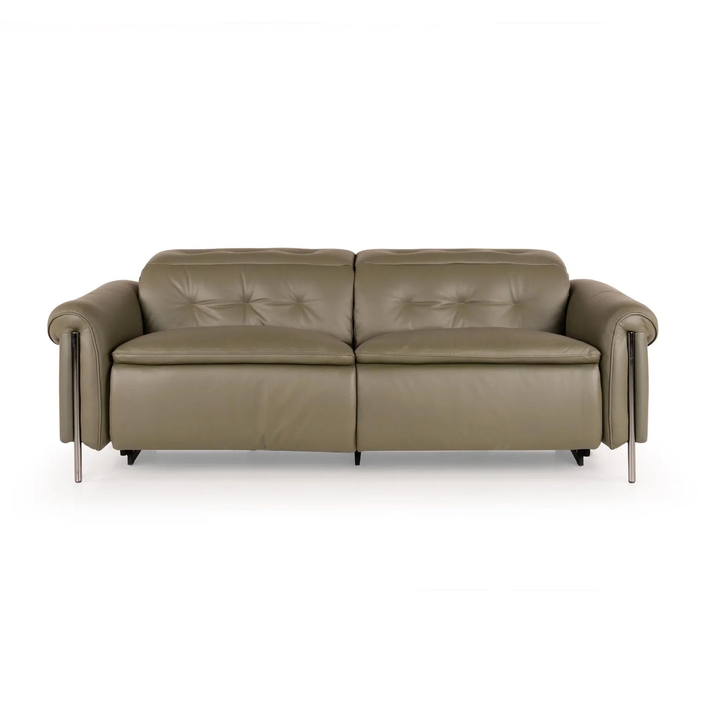 Leather 3 Seater Power Recliner with Charging Ports