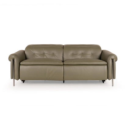 Leather 3 Seater Power Recliner with Charging Ports