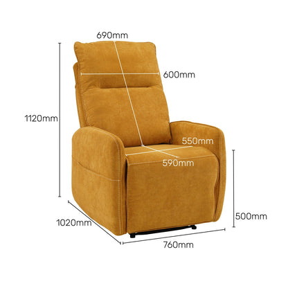 Tweed 1 Seater Power Recliner with Massager