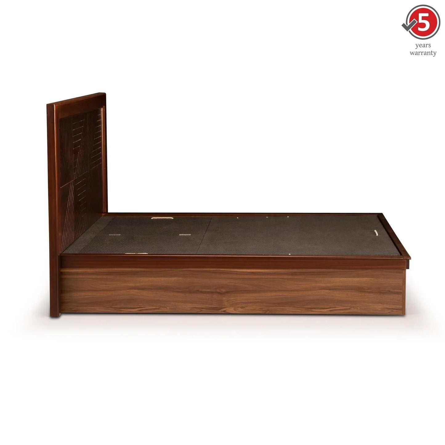 Queen Size Bed with Veneer Headbaord & Hydraulic Storage