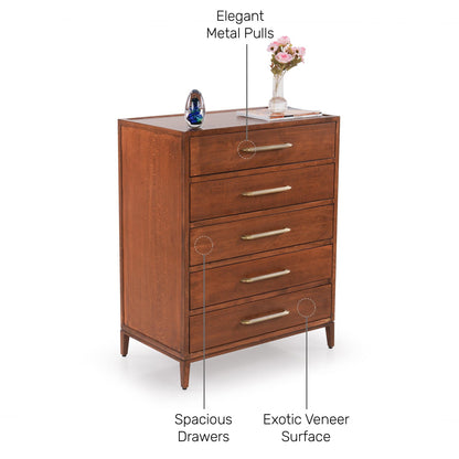 Chest of Drawers in Danish Teak Finish