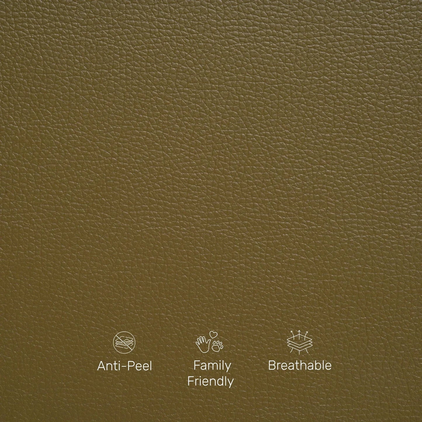 Leatherette 3 Seater Chesterfield Sofa in Olive Green