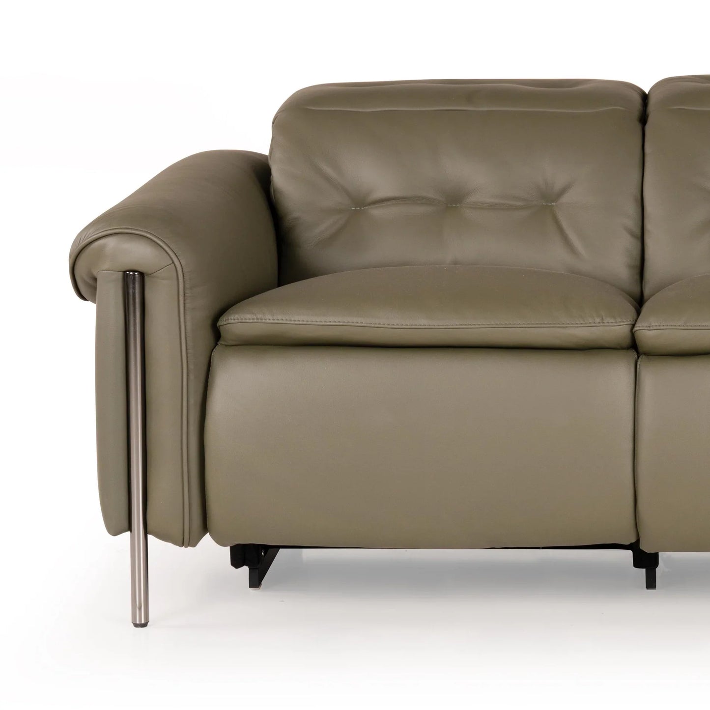 Leather 3 Seater Power Recliner with Charging Ports