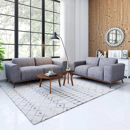 Velvet 2 Seater Sofa in Thunder Grey
