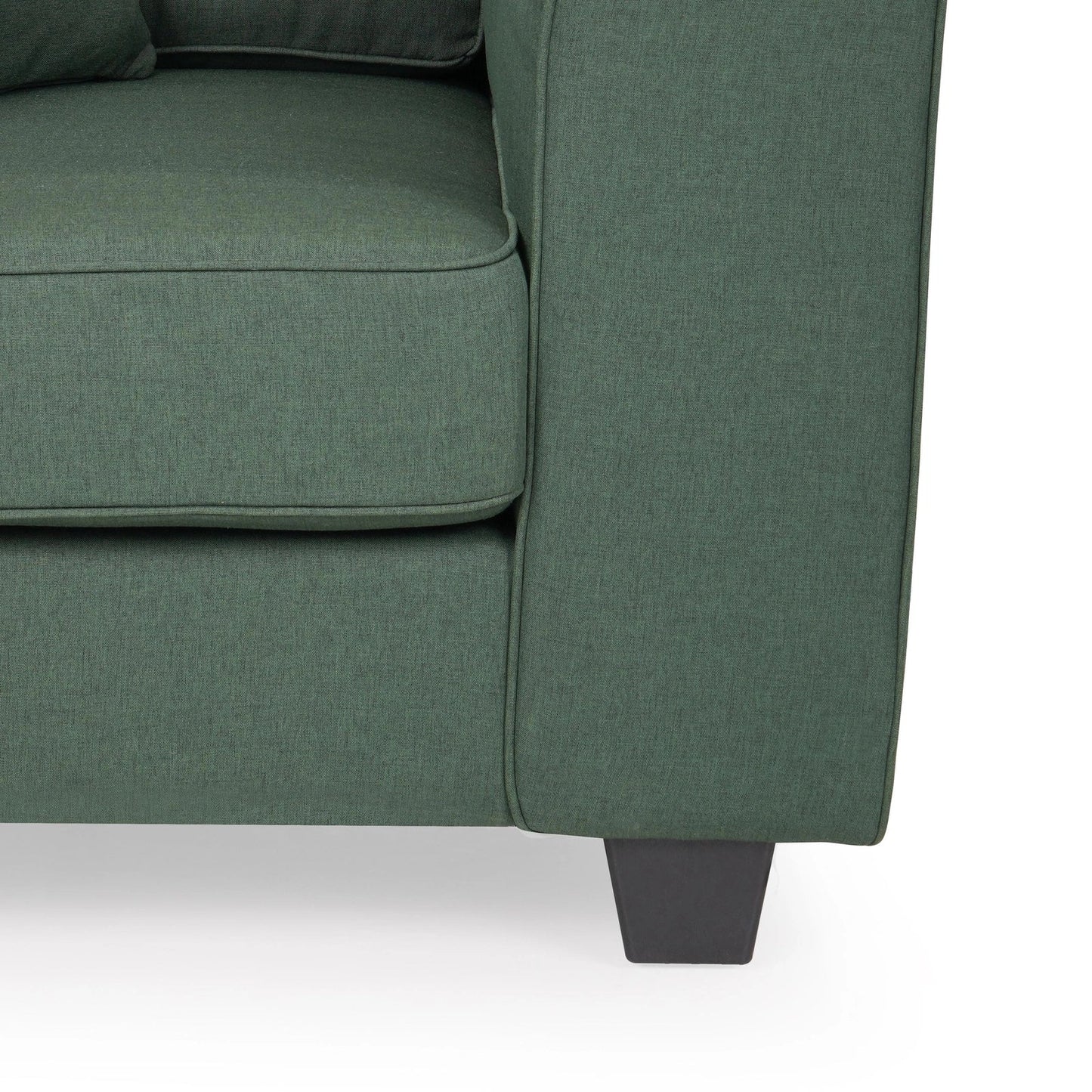 Linen 3 Seater Sofa in Fern Green