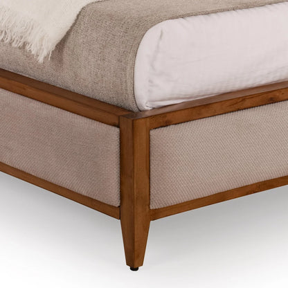 Upholstered Queen Size Bed with Hydraulic Storage