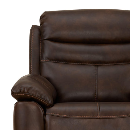 Nappa Aire Leather 1 Seater Recliner with Rocker