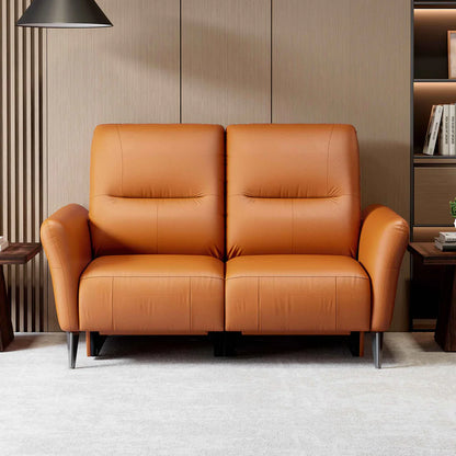 Leather 2 Seater Power Recliner with Charging Ports