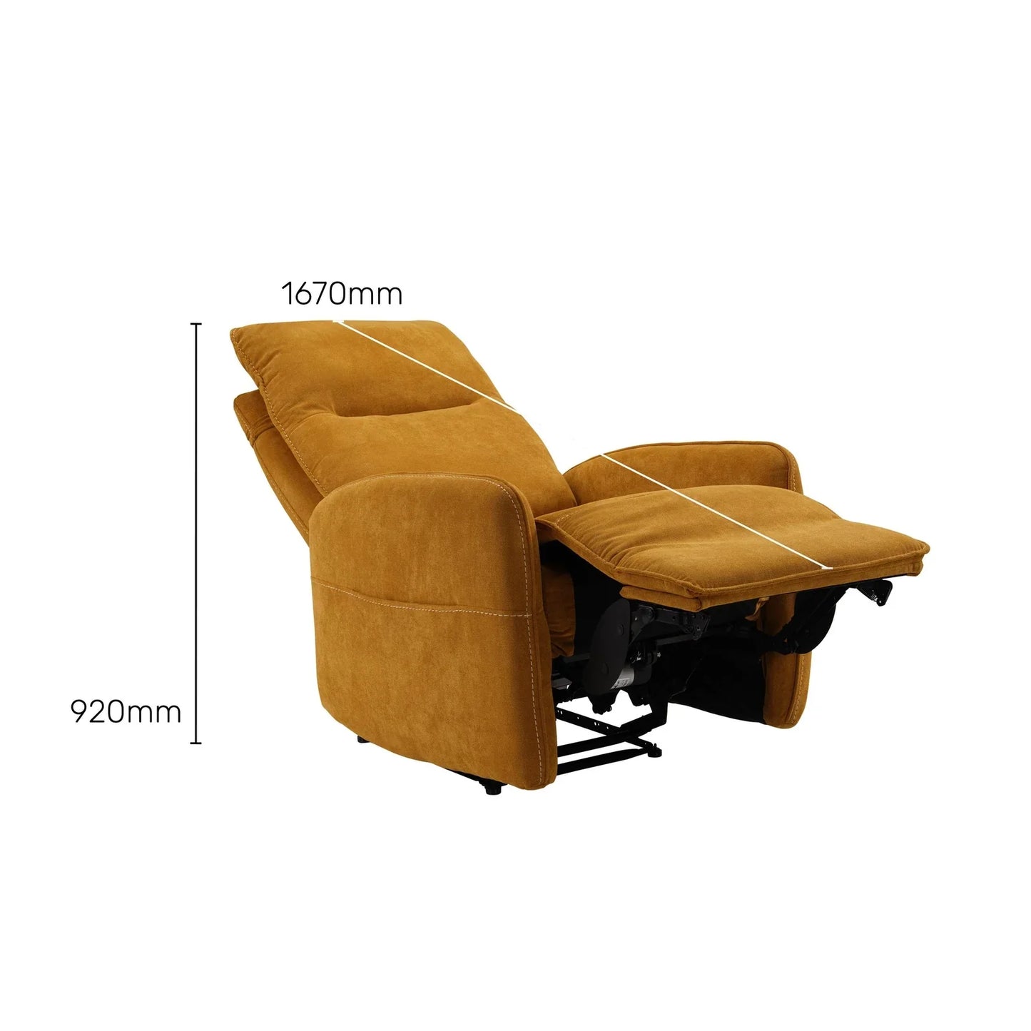 Tweed 1 Seater Power Recliner with Massager