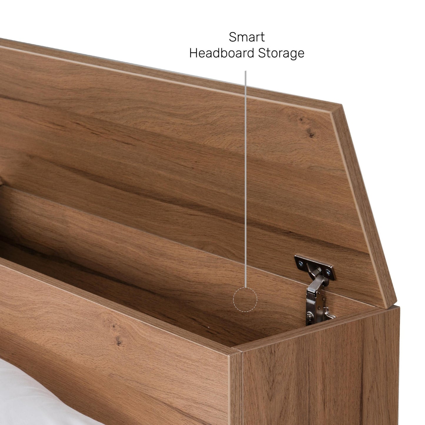 Single Bed with Storage Headboard Extensions