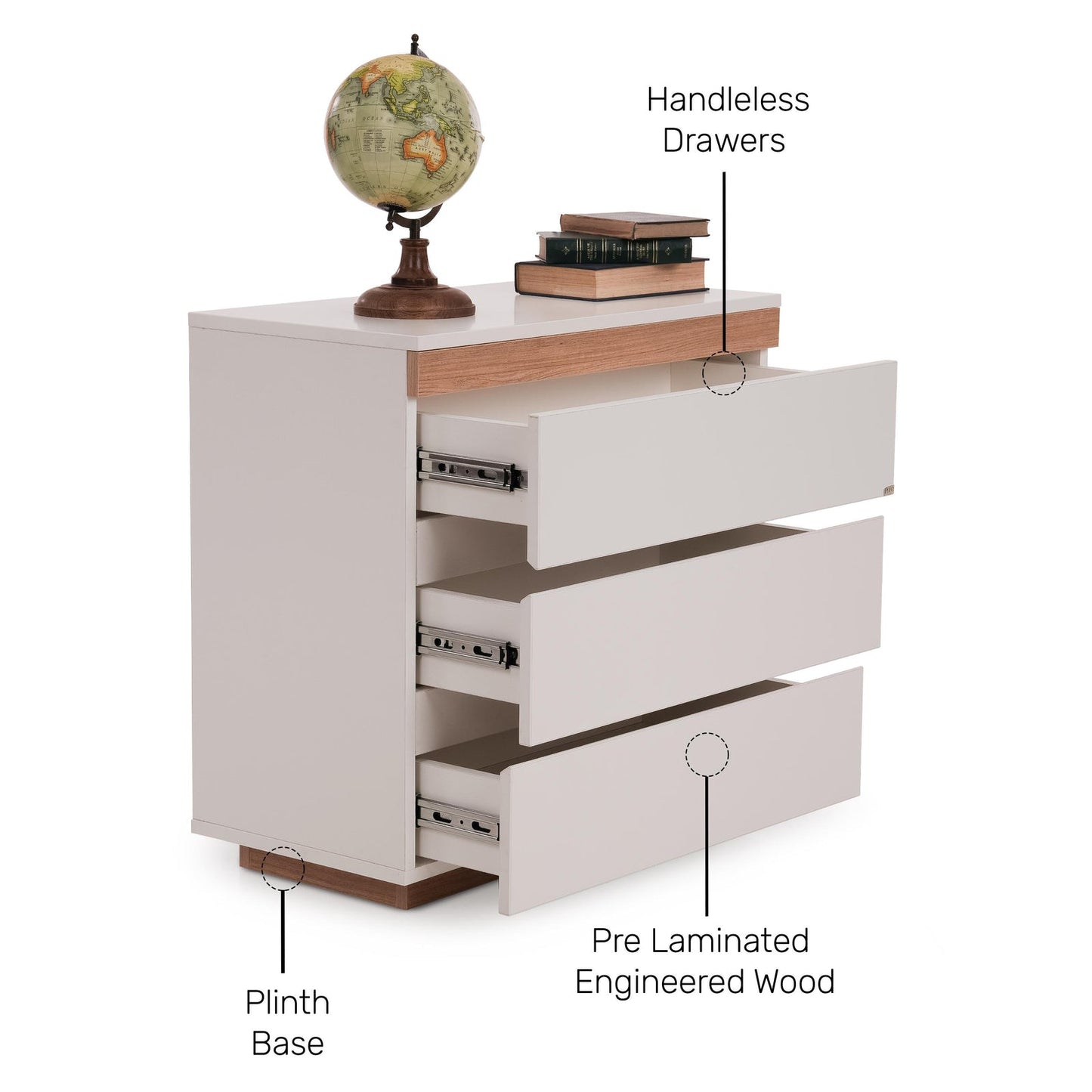 Chest of Drawers in Frosty White
