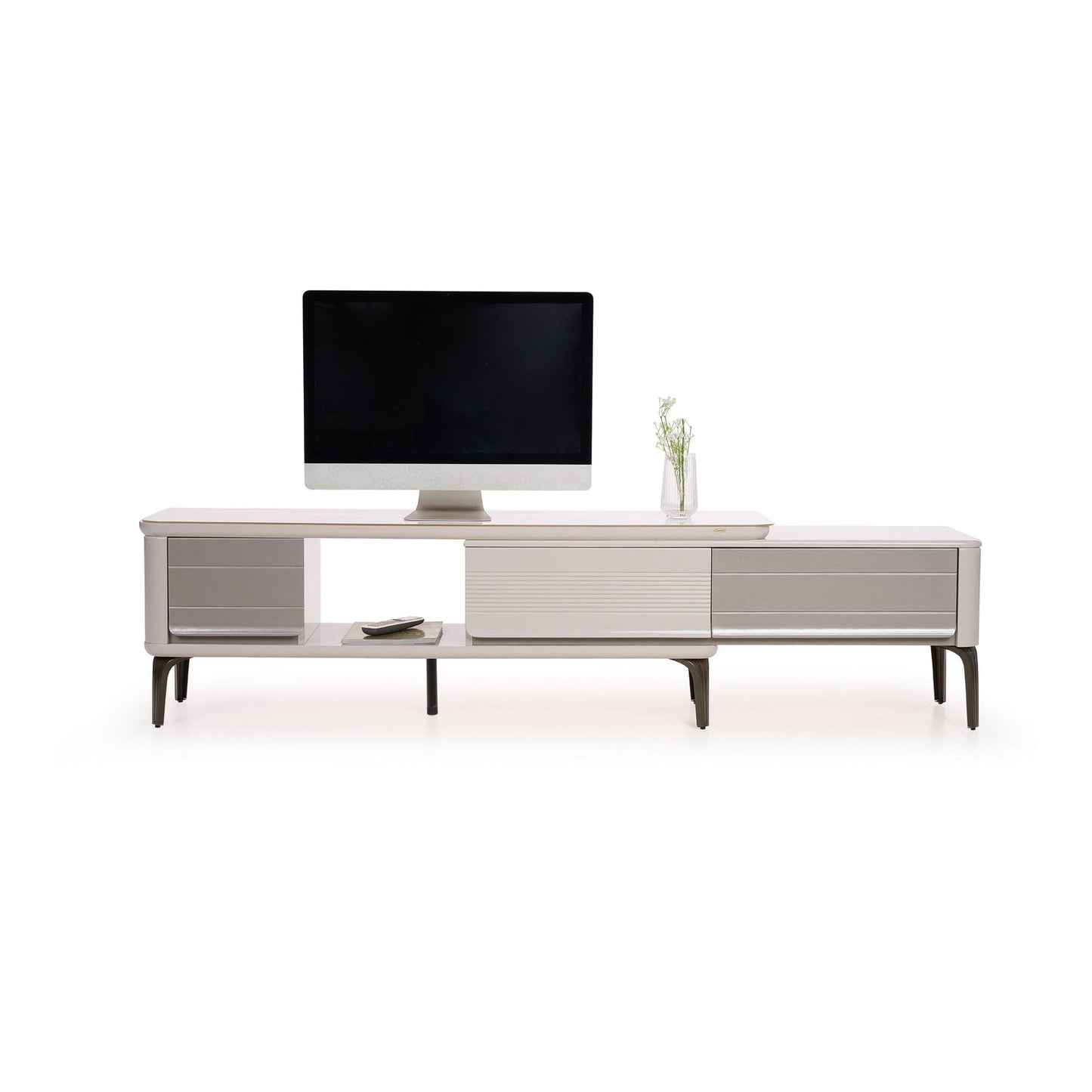 Extendable TV Unit with Marble Finished Top