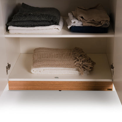 2 Door Wardrobe in Frosty White