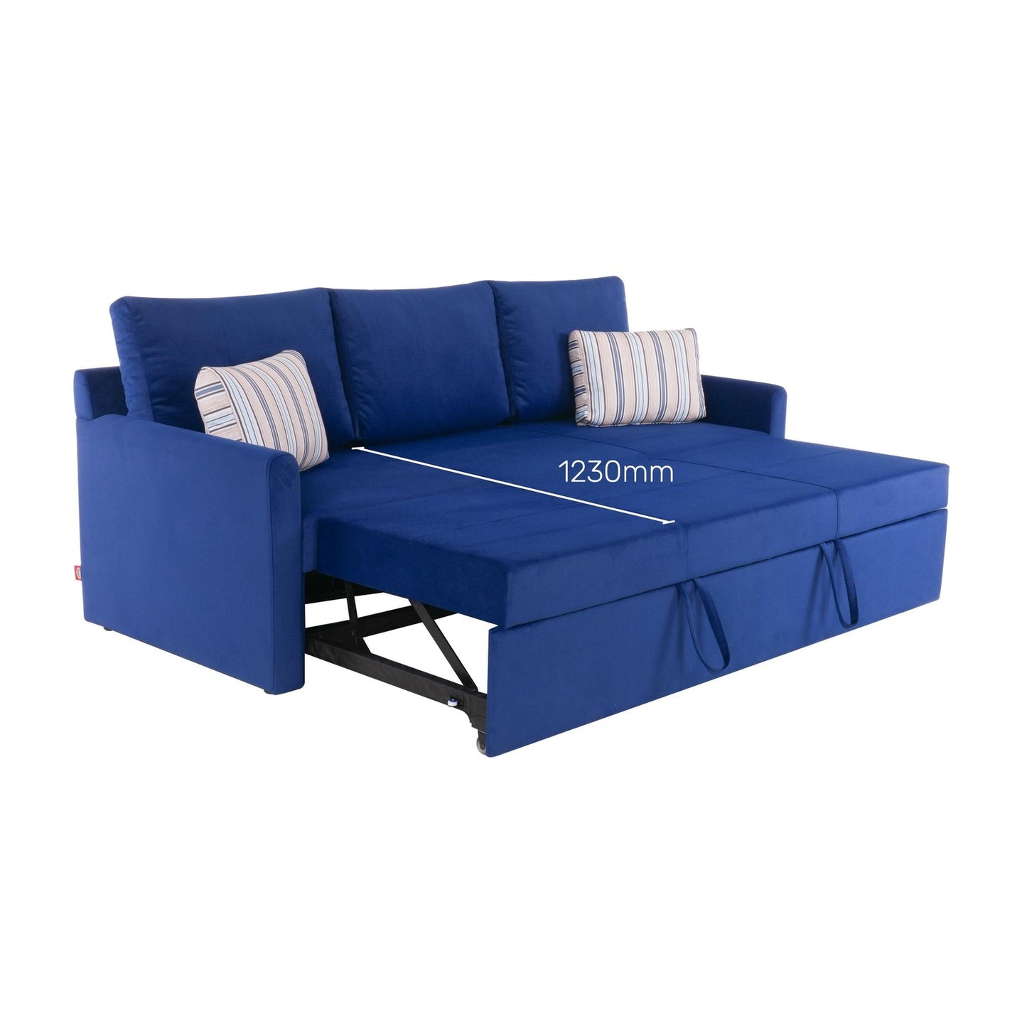 Corduroy Sofa Cum Bed in Midnight Blue