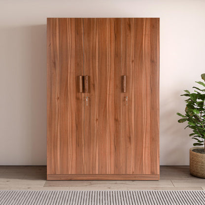 3 Door Wardrobe in Walnut Finish