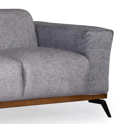 Velvet 2 Seater Sofa in Thunder Grey
