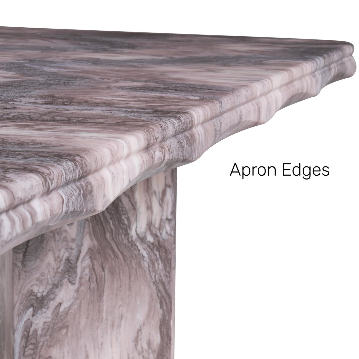 8 Seater Dining Set with Marble Finished Top