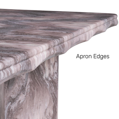 8 Seater Dining Set with Marble Finished Top