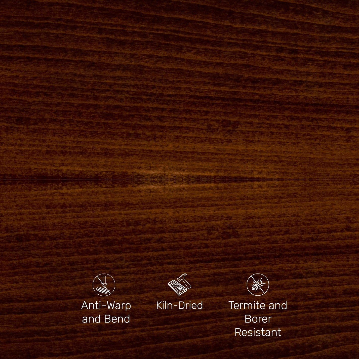 Solid Wood Bench in Dark Oak Finish