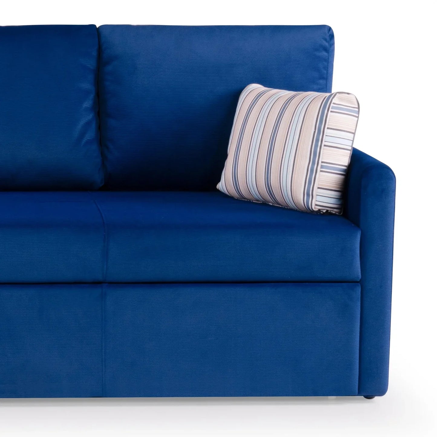 Corduroy Sofa Cum Bed in Midnight Blue