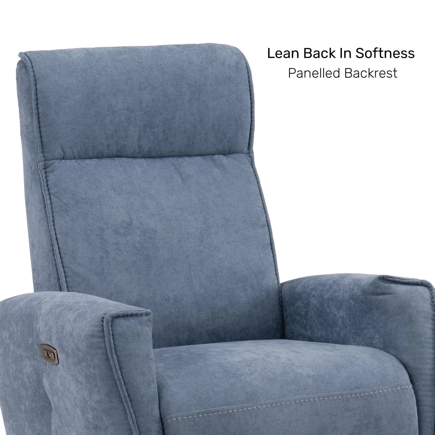 Tweed 1 Seater Power Swivel Recliner
