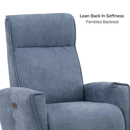 Tweed 1 Seater Power Swivel Recliner