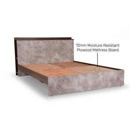 Queen Size Bed with Storage Headboard