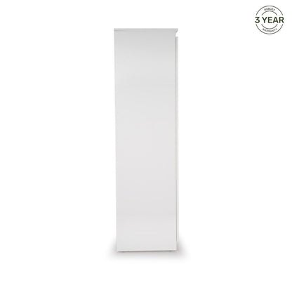 2 Door Wardrobe in Frosty White
