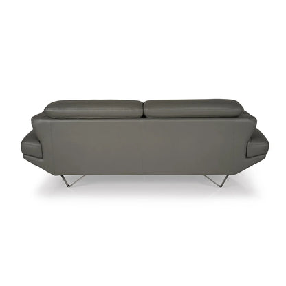 Leatherette 3 Seater Sofa with Adjustable Headrest