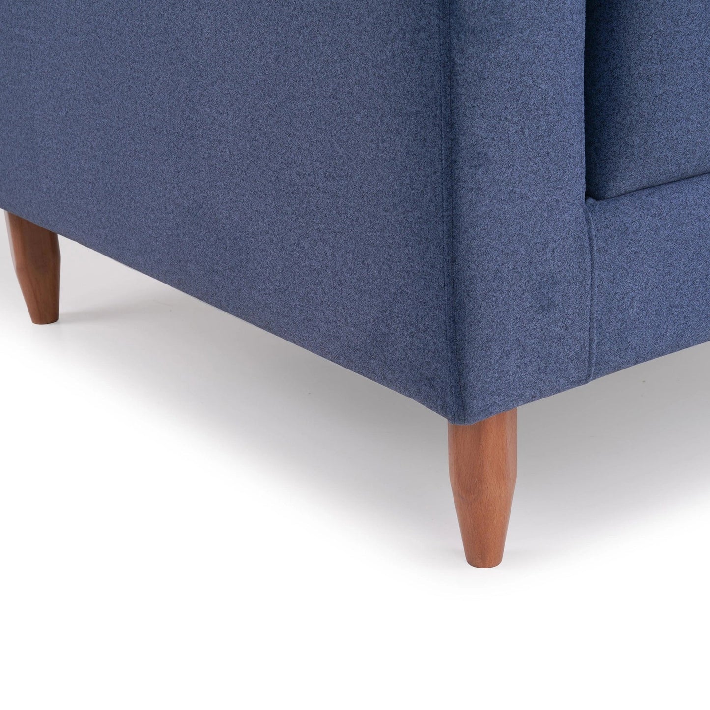 Velvet 3 Seater Sofa in Dark Blue