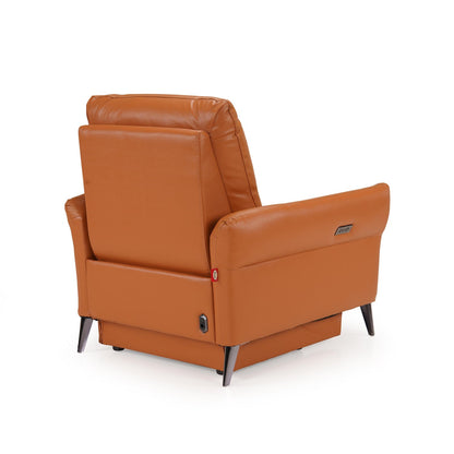 Leather 1 Seater Power Recliner with Charging Ports