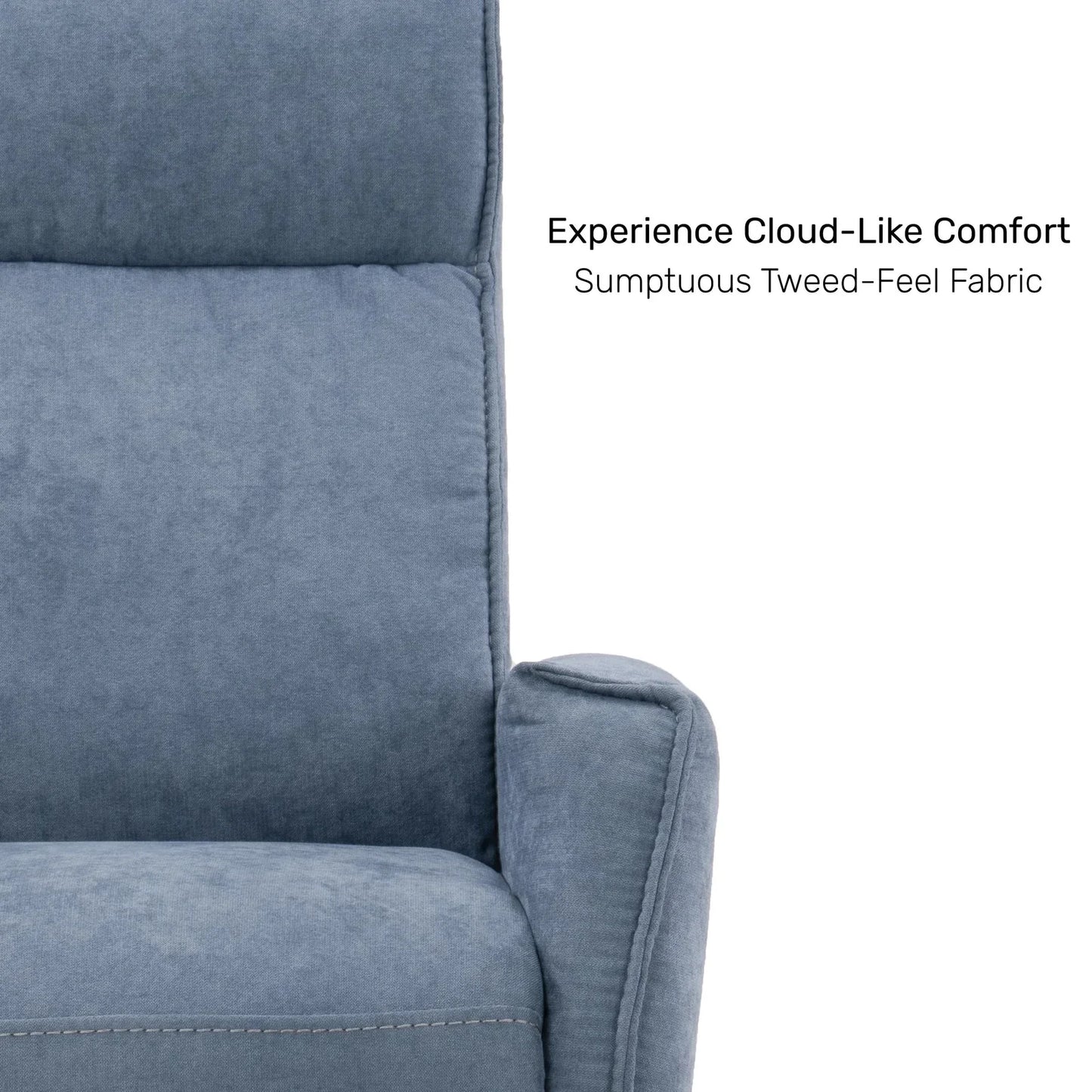 Tweed 1 Seater Power Swivel Recliner