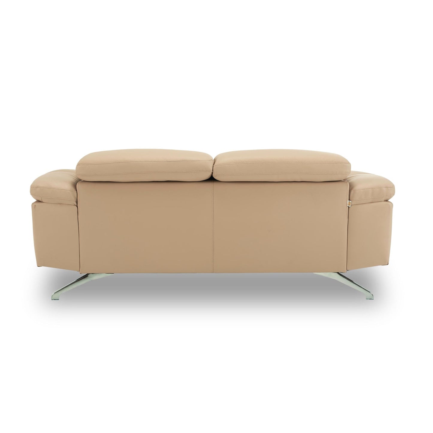 Leather 2 Seater Sofa with Adjustable Headrest