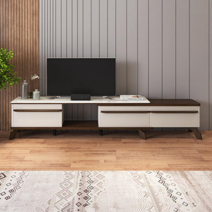Extendable TV Unit with Marble Finished Top