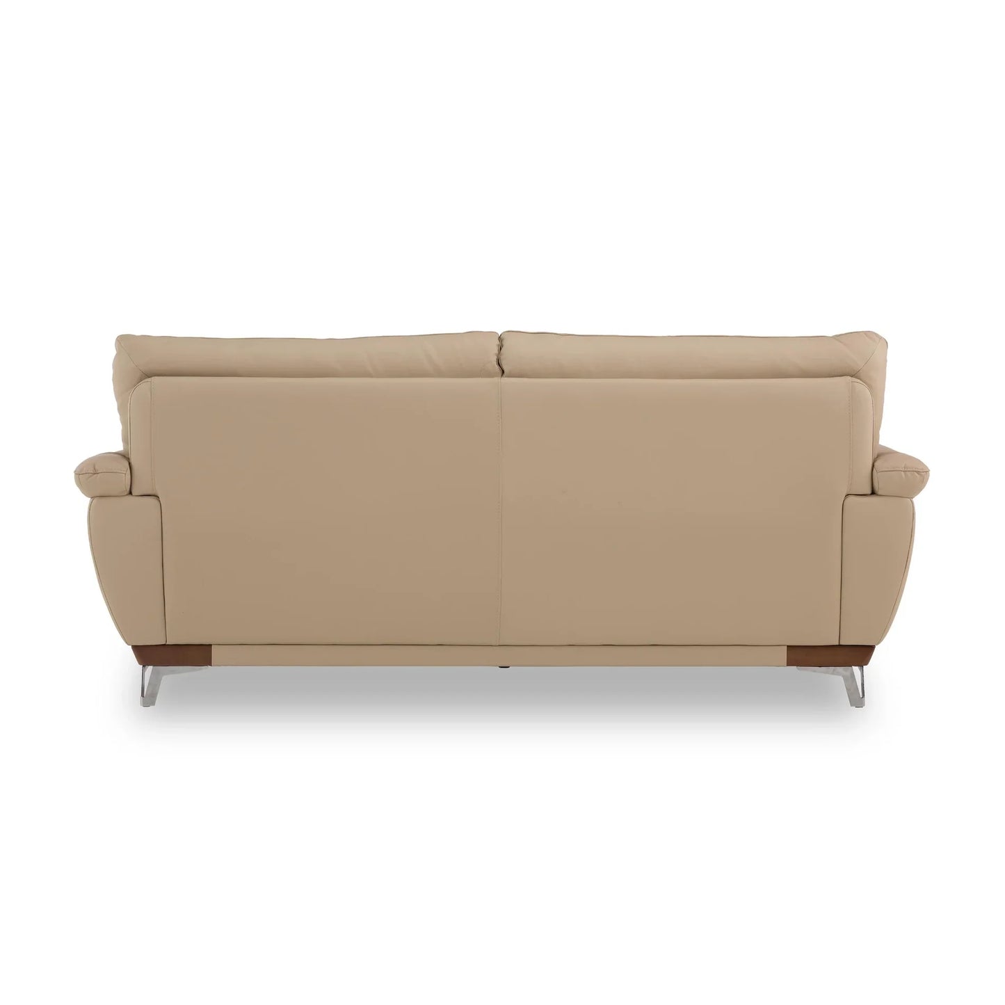Leather 3 Seater Sofa in Beige
