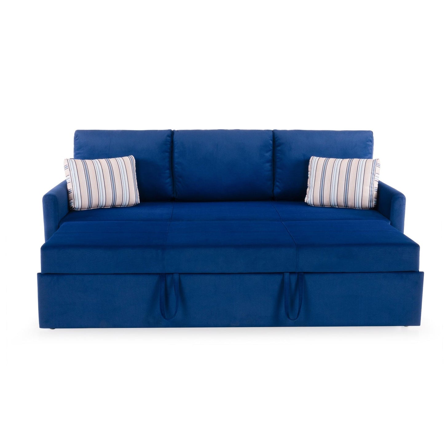 Corduroy Sofa Cum Bed in Midnight Blue